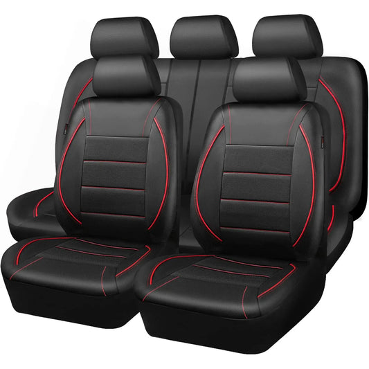Universel cuir housses de siège auto Simple Style Breathable 5 Seat voiture housse de siège
