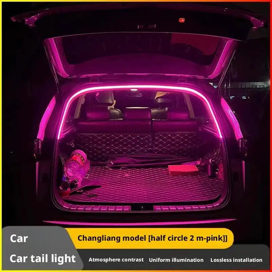 Voiture haute brightness coffre lighting ambient feu intérieur decoration LED wiring free automatic sensing tailgate feu strip