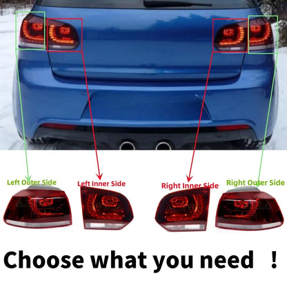 LED Flowing OEM Style Tail Light For VW Golf 6 R20 GTD 2009 2010 2011 2012 2013 Car accessories Rear Brake Light Turn Signal
