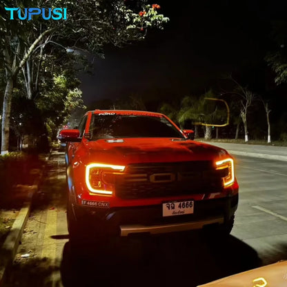 For Ford Ranger T9 Matrix Turn Signal Module DRL Color Change To Amber Headlight Daylight Boards Replace Functional Car Light