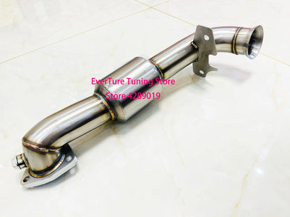 Catalyst Downpipe For Mini Cooper R55 R56 R57 R58 R59 R60 turbo exhaust pipe With 200cell Catalyst 2.5'' OD pipe