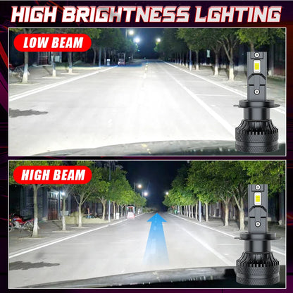 Dualvision Car LED Headlight H7 LED H4 H1 H8 H11 HB3 HB4 9005 9006 9012 6000K 350W 80000LM Auto LED Lamp Turbo Fog Lights 12V