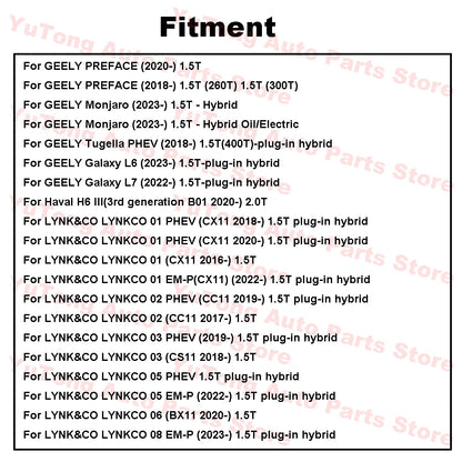 For Geely Boyue Cool 1.5T 2023 2024 Spark Plugs Coolray Monjaro Tugella Jiaji Galaxy 6 LYNK&amp;CO 05 07 08 01 Haval H6 Accessories
