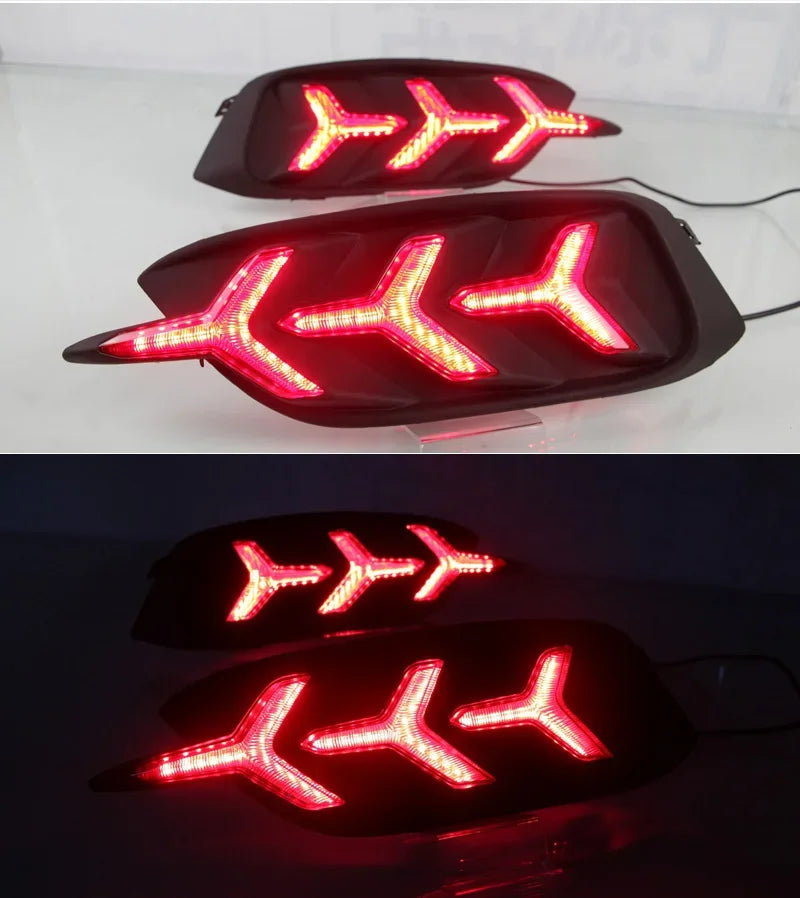 Car LED Rear Bumper Lamps For Honda Civic 2016 - 2020 Brake Light Turn Signal Backup Reflector Lamp Taillights Car Fog lamp