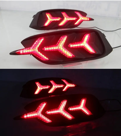Car LED Rear Bumper Lamps For Honda Civic 2016 - 2020 Brake Light Turn Signal Backup Reflector Lamp Taillights Car Fog lamp