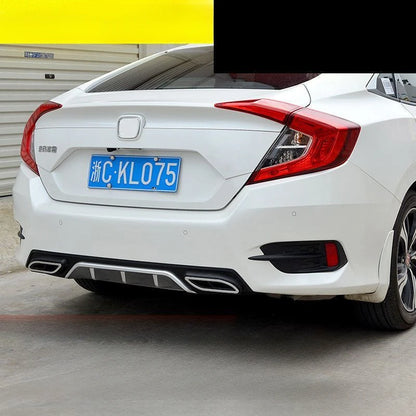 High Quality Sporty Style Rear Bumper Protector Guard Cover Difuser Body Kit For Honda Civic 10th Gen 4DR 2016 2018 2019 2017