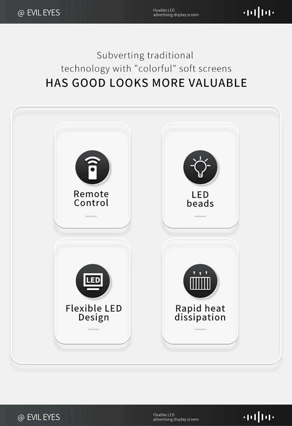 2PCS Devil Eyes Light Car Windshield Flexible LED Display Programmable Pixel Screen APP Control Remote RGB Dynamic Big Eye Light