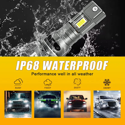 3200W H7 LED Headlight Canbus No Error 3500000LM Plug&Play 1:1 Size 12V Mini Diode Plug&Play Turbo Car Headlamp Wireless 6000K