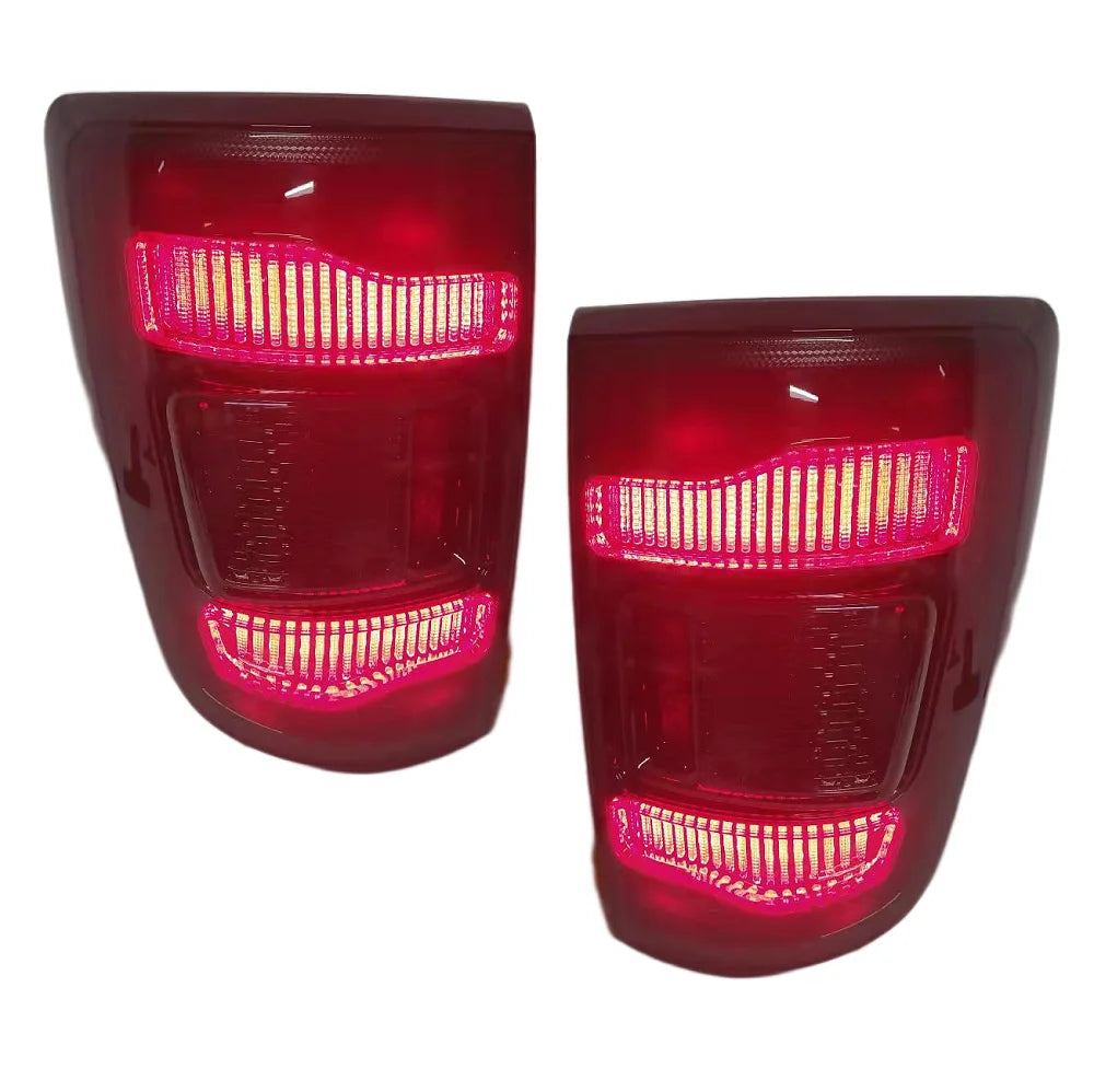 Auto Accessories Fit For Dodge Ram 1500 2010 2009-2018 Led Rear Tail Lights & Yellow Turn Signal Lights Rear Working Lights