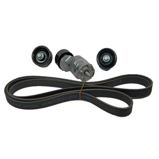 GENUINE New 2528125000 2521225000 2528725010 2528725110 Serpentine Belt Tensioner Kit For Hyundai  Sonata Kia Optima Rondo