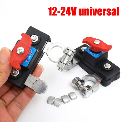 Car Battery Disconnect Switch 12V 24V Universal Remote Control Battery Switch Anti-theft Power Controller for Car Truck Boat