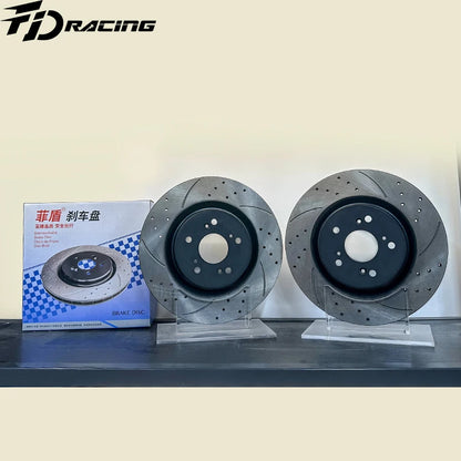 High quality No noise  Economical car brake discs for Infiniti Q30 Q45 Q50 Hybrid Q50 Rear disc (large bore) Q60 Q60 Convertible