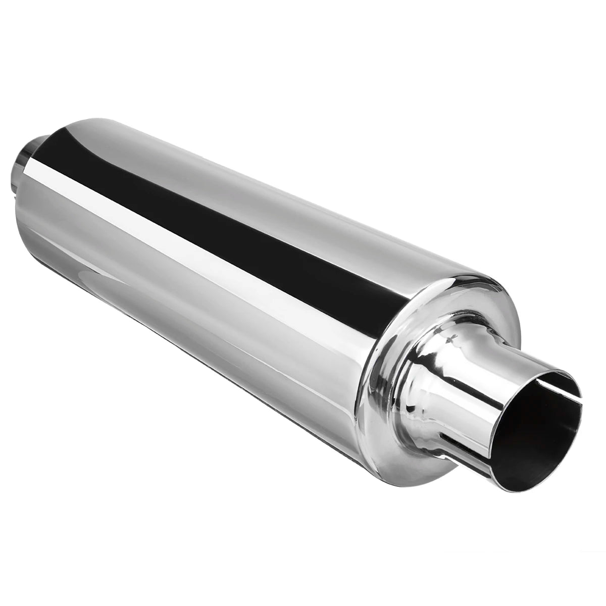 2" 50mm Universal Car Resonator Exhaust Pipe Muffler Stainless Steel Muffler Tip Exhaust Tail Tube Silencer 16inch Long