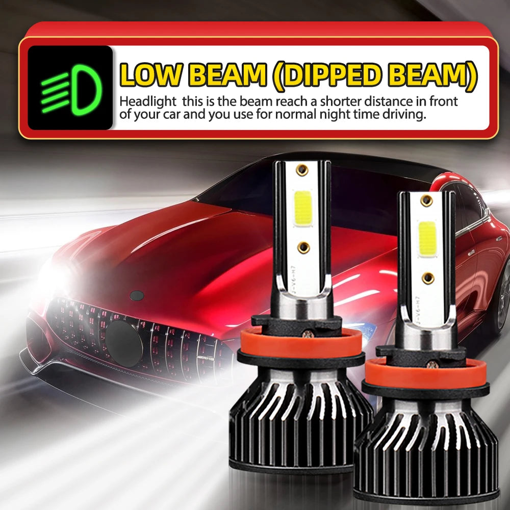 2/6Pcs LED Headlight 65000LM Canbus Car Light H11 HB3 Fog Lamp Kit For Subaru XV CrossTrek 2010 2011 2012 2013 2014 2015-2022